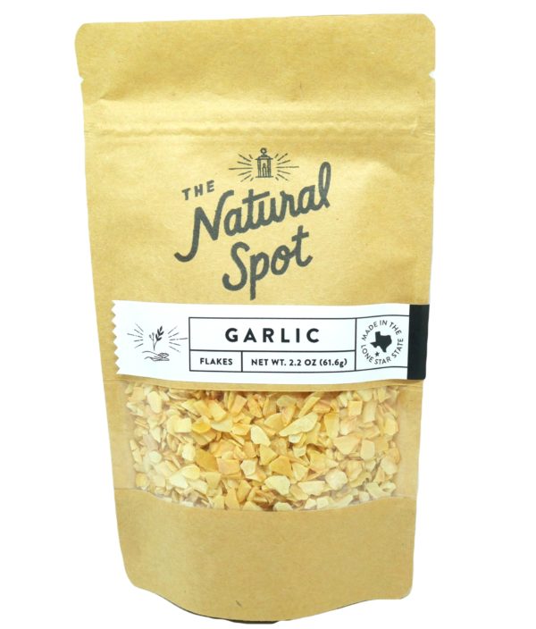 Bag of Garlic flakes from the Natural Spot