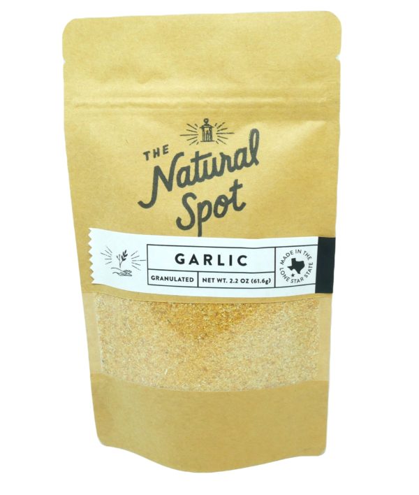 Bag of granulated Garlic from the Natural Spot