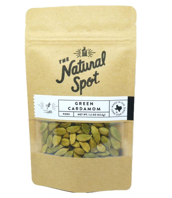 Bag of Green Cardamom pods from the Natural Spot