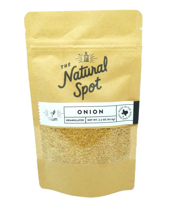 Bag of granulated Onion from the Natural Spot