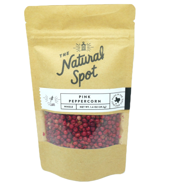 Bag of whole Pink Peppercorn from the Natural Spot